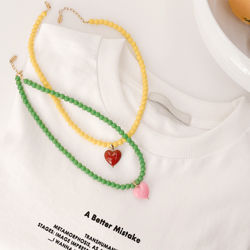 Heart candy necklace