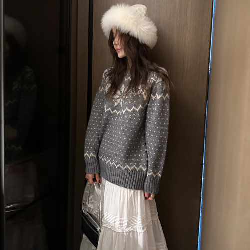 Snow vintage knit