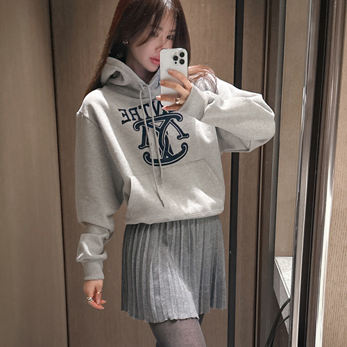 Madeleine wool pleats skirt (wool100%)