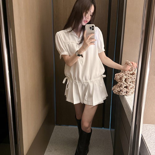 Poten pleats jumpsuit