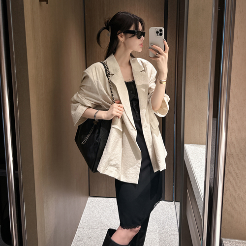 Daddy over linen jacket