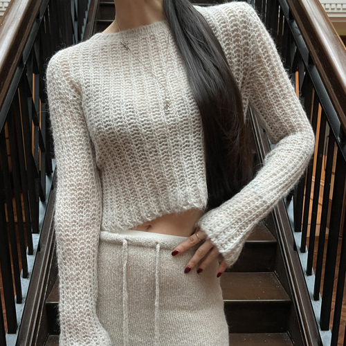 Dashing mini hole knit