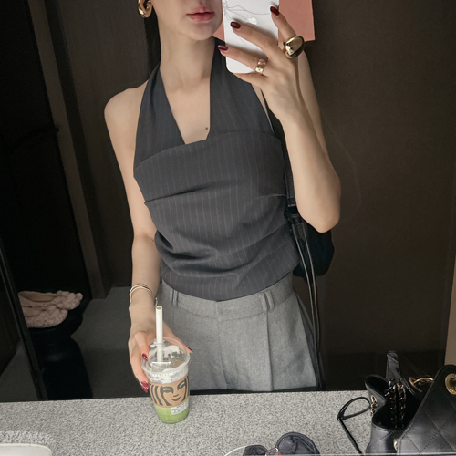 Tessie halter-neck top