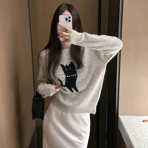Cat jinju wool knit