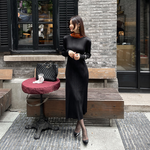 Ballen pleats long dress