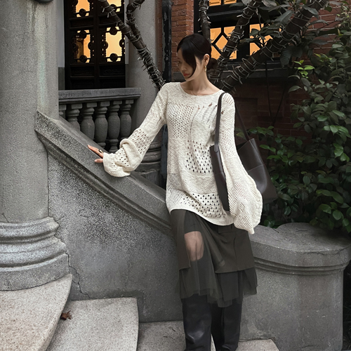 Trans sha pocket skirt