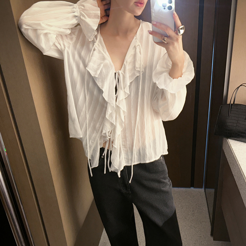 Ritz frill blouse
