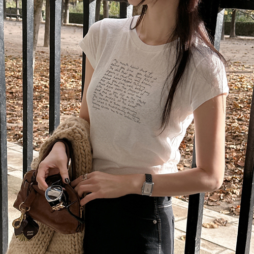 Muffin lettering cotton tee