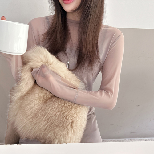 Roem see-through dress