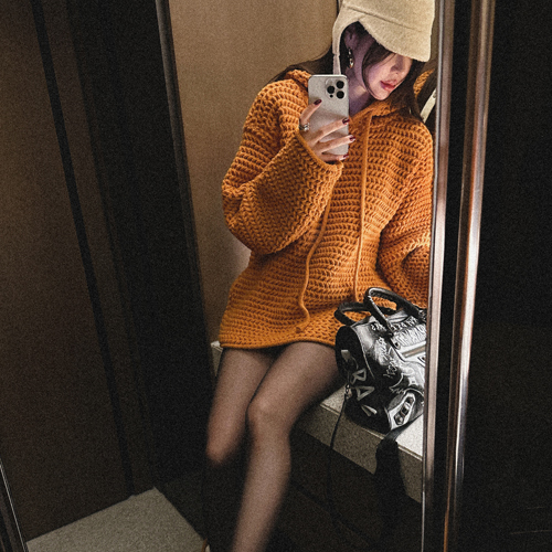 Joy classic hood knit