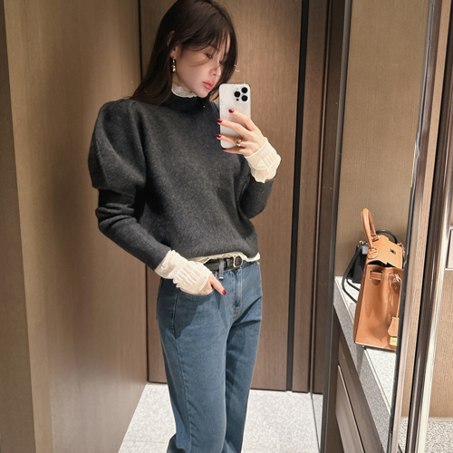 Novah volume shoulder knit