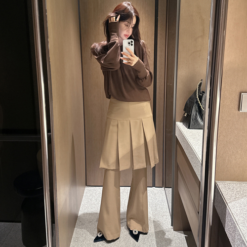 Royal pleats skirt pants