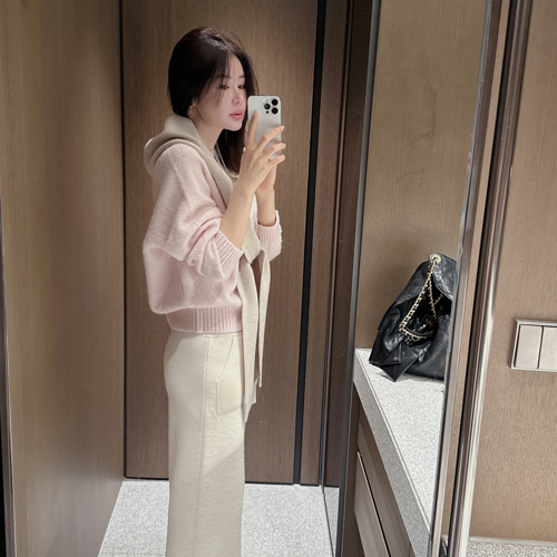 Tyre alpaca brush knit