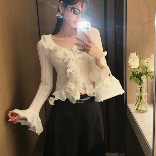 Matilda ruffle cardigan