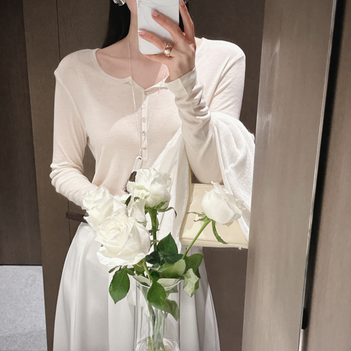 Barrel slim button tee