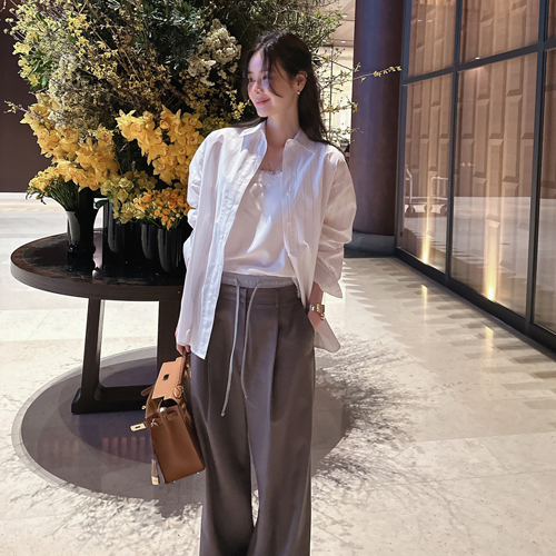 Mento cotton stripe shirt