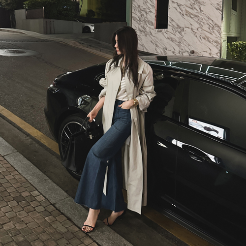 Noah single trench coat