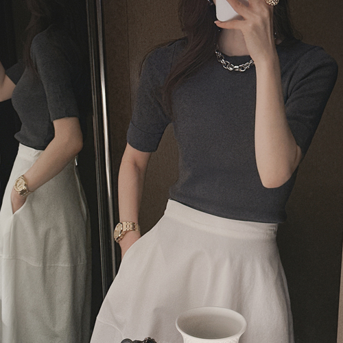 Mouse half sleeve knit