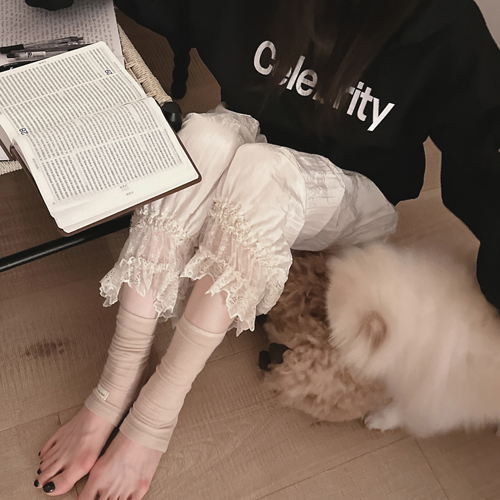 Sotie lace balloon pants