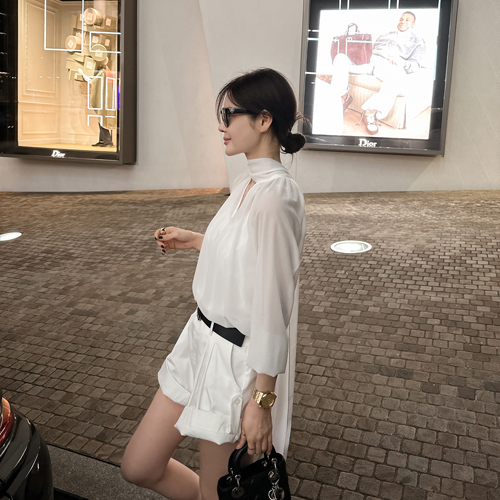 Elro long tie blouse