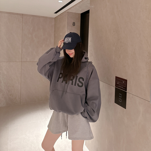 Paris printing hood tee