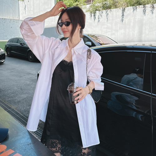 Vent double collar over shirt