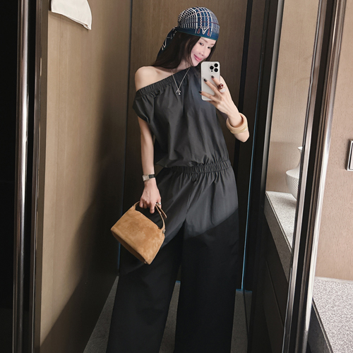 Veil cotton jumpsuit