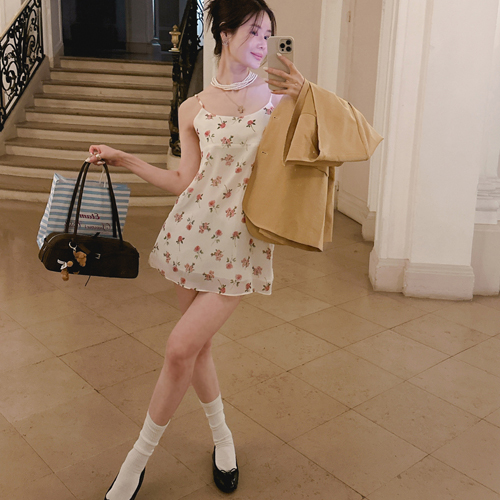 Romeo flower mini dress