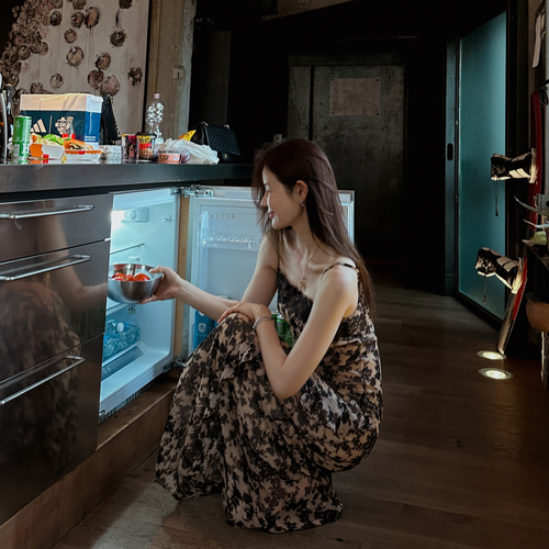 Letta leopard long dress