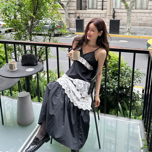 Evening lace long dress