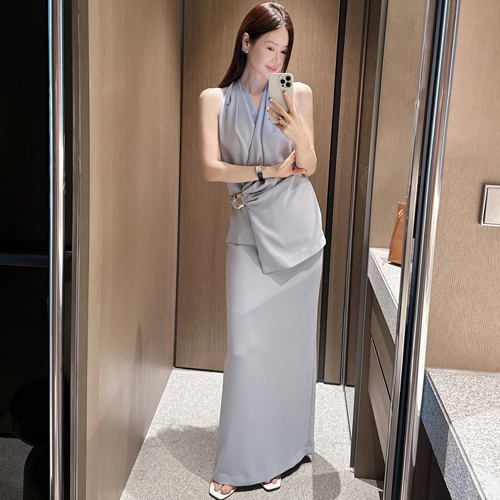 Bying H-line long skirt