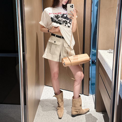Porter belt two pocket shorts
