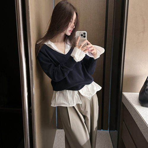 Unfold deepV knit